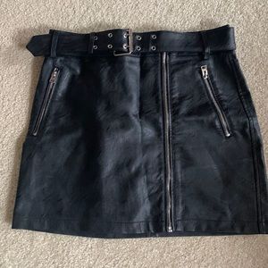 Black Leather Skirt